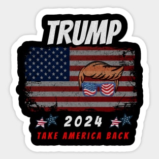 Trump 2024 Take America Back Sticker